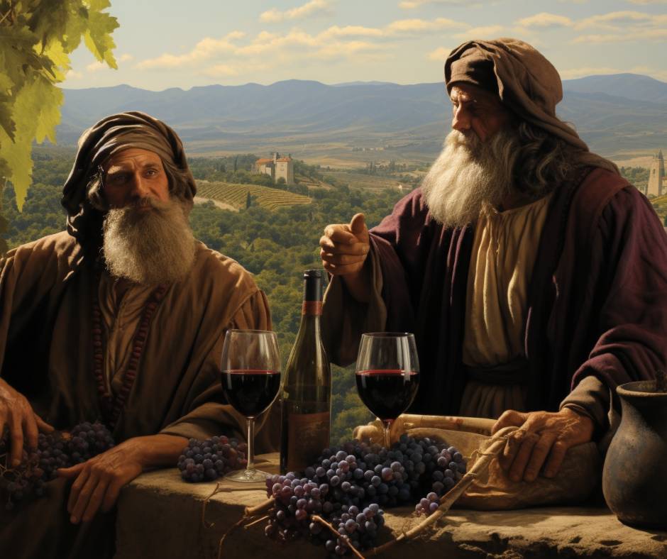 Männer Wein Geschichte