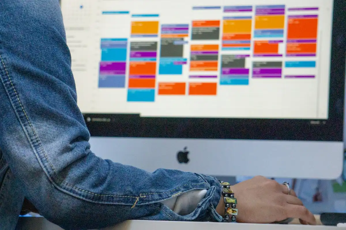 Time-Blocking in einem Kalender auf einem Mac